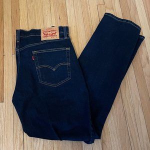 Levi’s 514 Men's Straight Fit Jeans, 32 x 32, Blue - Dark Wash, Cotton, Pockets4